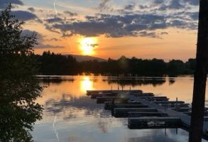 Sunset at Lipno Lake
