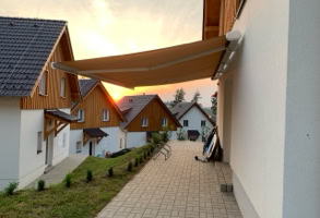 Garden with view on Lipno Lake