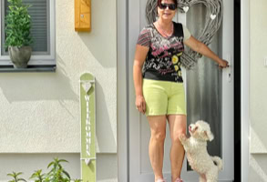 House 36 front door happy guest