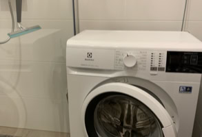 Washing machine in the house