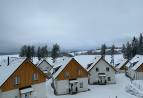 Lipno Lake at winter